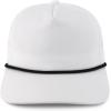 imageTrendy Apparel Shop Unstructured Soft Crown 5 Panel Ripstop Golf Snapback CapWhite