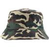 imageTrendy Apparel Shop Washed Cotton Fisherman Short Brim Bucket HatGreen Camo