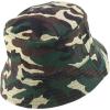 imageTrendy Apparel Shop Washed Cotton Fisherman Short Brim Bucket HatGreen Camo