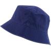 imageTrendy Apparel Shop Washed Cotton Fisherman Short Brim Bucket HatNavy