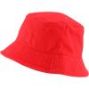 imageTrendy Apparel Shop Washed Cotton Fisherman Short Brim Bucket HatRed