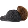 imageTrendy Apparel Shop Womens Unstructured Fashion Printed Ponytail Baseball CapBlack White Polka Dots
