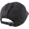 imageTrendy Apparel Shop Womens Unstructured Fashion Printed Ponytail Baseball CapBlack White Polka Dots