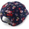 imageTrendy Apparel Shop Womens Unstructured Fashion Printed Ponytail Baseball CapDark Navy Floral