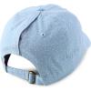 imageTrendy Apparel Shop Womens Unstructured Fashion Printed Ponytail Baseball CapLight Blue White Polka Dots