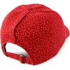 imageTrendy Apparel Shop Womens Unstructured Fashion Printed Ponytail Baseball CapRed White Polka Dots