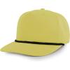 imageTrendy Apparel Shop 5 Panel Golf Snapback Cap with Contrasting RopeYellow