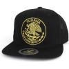 imageTrendy Apparel Shop City of Mexico Eagle Embroidered Flatbill Trucker Mesh CapTijuana Black