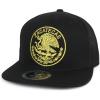 imageTrendy Apparel Shop City of Mexico Eagle Embroidered Flatbill Trucker Mesh CapZacatecas Black