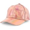 imageTrendy Apparel Shop Metallic Shiny Reflective Snapback Baseball CapChampagne