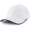 imageTrendy Apparel Shop Outdoor Sport Lightweight Quick Dry Microfiber Performance HatWhite Navy