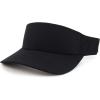 imageTrendy Apparel Shop Plain 2 Tone Mesh Back Visor with Adjustable Snap ClosureBlack Black