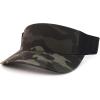 imageTrendy Apparel Shop Plain 2 Tone Mesh Back Visor with Adjustable Snap ClosureBlack Camo Black