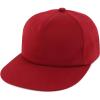 imageTrendy Apparel Shop Plain Unstructured Soft 5 Panel Round Flat Bill Snapback CapWine