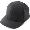 imageTrendy Apparel Shop Plain and Embroidered Wool Structured 6 Panel Umpire Fitted Flexfit CapBlack