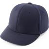 imageTrendy Apparel Shop Plain and Embroidered Wool Structured 6 Panel Umpire Fitted Flexfit CapNavy