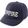 imageTrendy Apparel Shop Plain and Embroidered Wool Structured 6 Panel Umpire Fitted Flexfit CapUmpire Navy