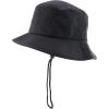 imageTrendy Apparel Shop Short Brim Ripstop Lariat Boonie Bucket Hat with Rope Chin StrapBlack