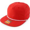 imageTrendy Apparel Shop UPF 50 Unstructured 5 Panel Flatbill Golf Snapback CapRed White