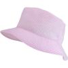 imageTrendy Apparel Shop Unisex Cotton Short Brim Crusher Bucker HatPink Seersucker