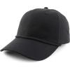 imageTrendy Apparel Shop Unstructured 6 Panel Rope Trim Cotton Ripstop Ball CapBlack