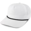 imageTrendy Apparel Shop Unstructured Soft Crown 5 Panel Ripstop Golf Snapback CapWhite