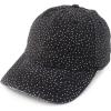 imageTrendy Apparel Shop Womens Unstructured Fashion Printed Ponytail Baseball CapBlack White Polka Dots