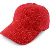 imageTrendy Apparel Shop Womens Unstructured Fashion Printed Ponytail Baseball CapRed White Polka Dots