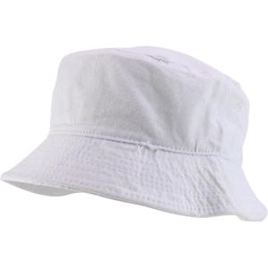 imageTrendy Apparel Shop Pigment Dyed Cotton Distressed Vintage Short Brim Bucket HatWhite