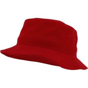 imageTrendy Apparel Shop Short Brim 100 Cotton Crusher Bucket CapRed