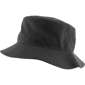 imageTrendy Apparel Shop Short Brim Ripstop Lariat Bucket HatCharcoal