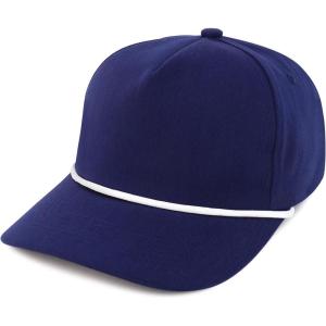 imageTrendy Apparel Shop Unstructured Soft Crown 5 Panel Ripstop Golf Snapback CapNavy