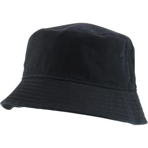 imageTrendy Apparel Shop Washed Cotton Fisherman Short Brim Bucket HatBlack
