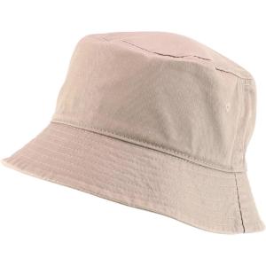 imageTrendy Apparel Shop Washed Cotton Fisherman Short Brim Bucket HatKhaki