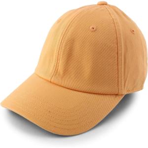 imageTrendy Apparel Shop Womens Hybrid Unstructured 6 Panel Curved Bill Cotton Dad CapPapaya