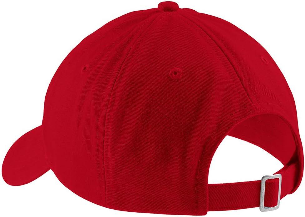 imageTrendy Apparel Shop 100 Trash Embroidered Cap Premium Cotton Dad HatRed