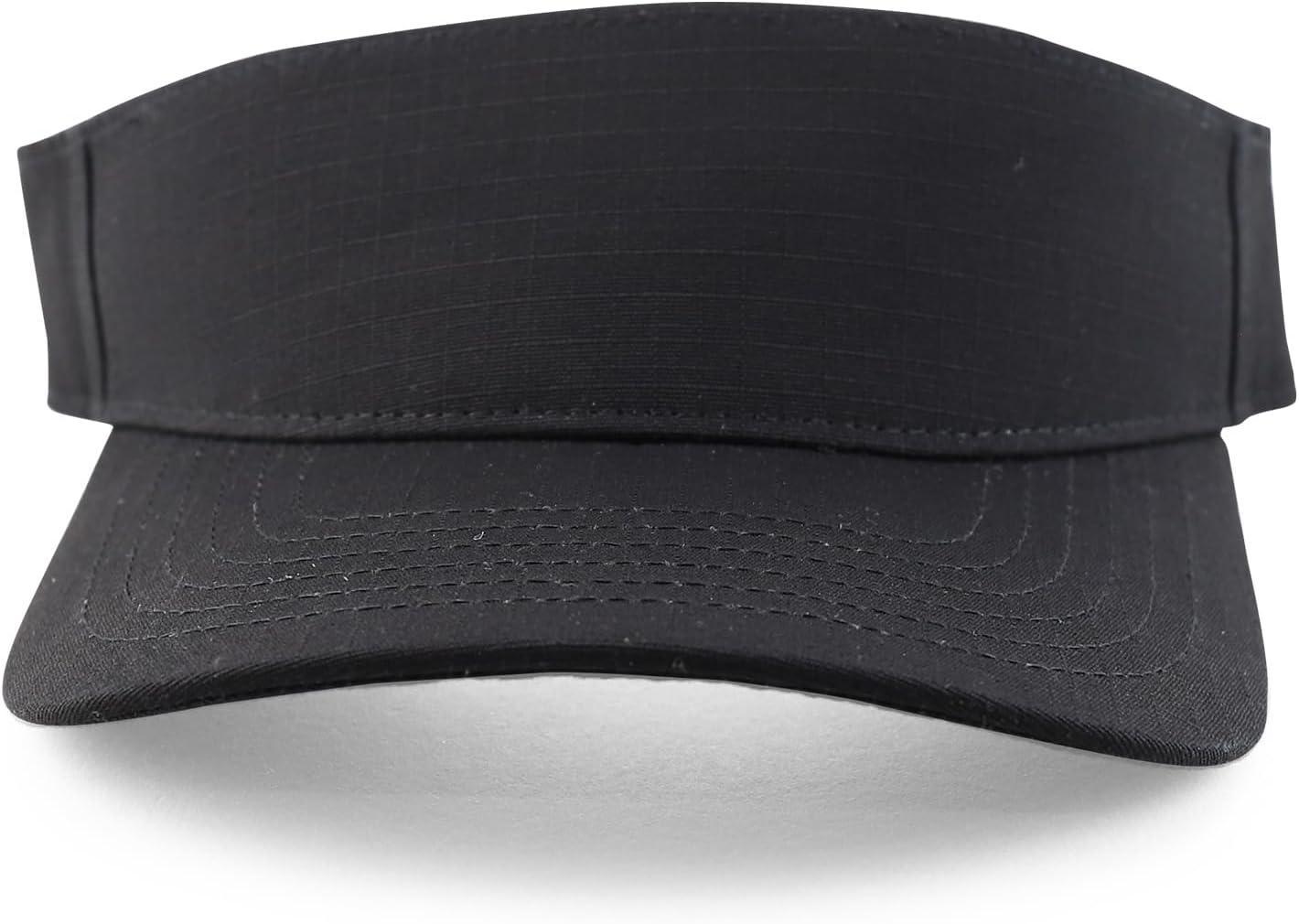 imageTrendy Apparel Shop Cotton Ripstop Lariat Visor CapBlack
