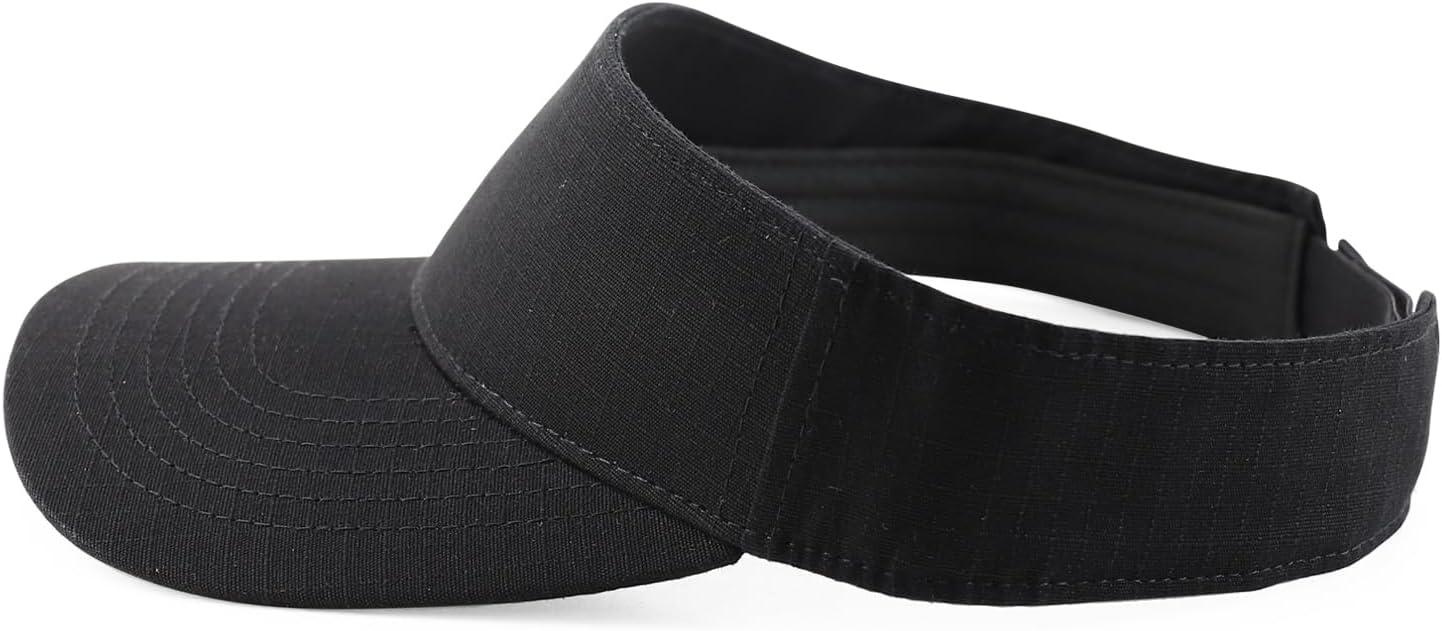 imageTrendy Apparel Shop Cotton Ripstop Lariat Visor CapBlack