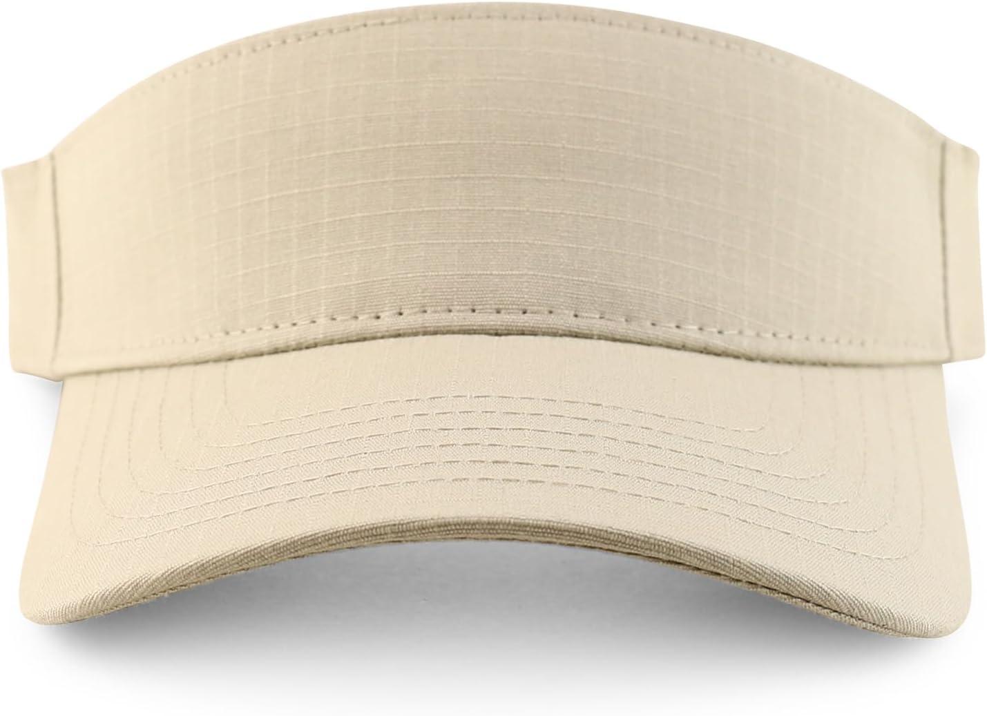imageTrendy Apparel Shop Cotton Ripstop Lariat Visor CapKhaki