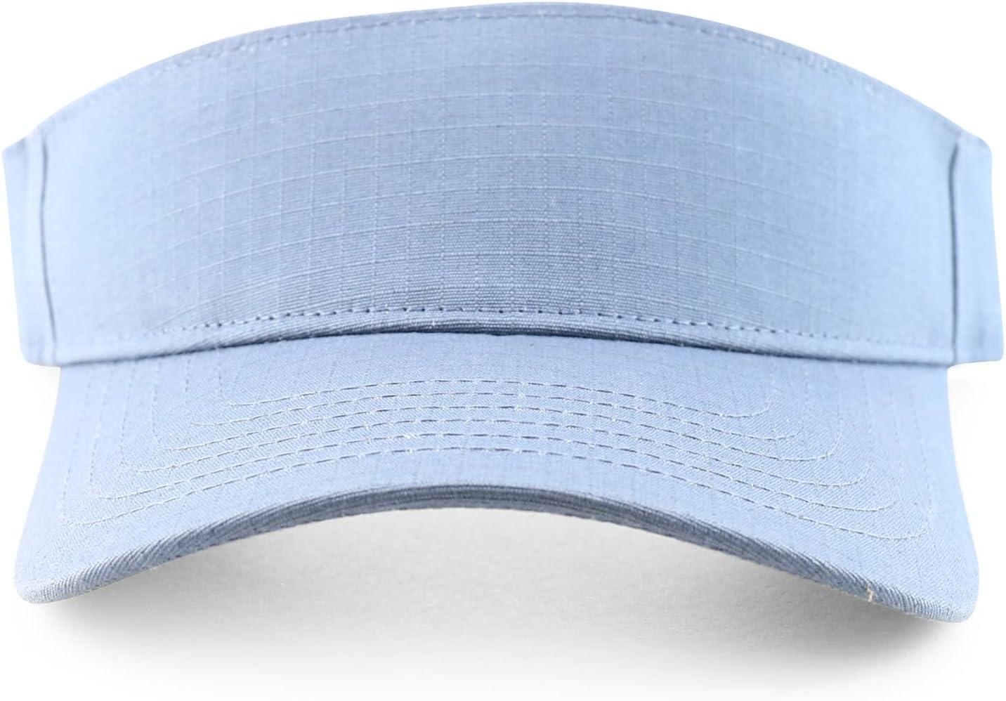 imageTrendy Apparel Shop Cotton Ripstop Lariat Visor CapSlate Blue