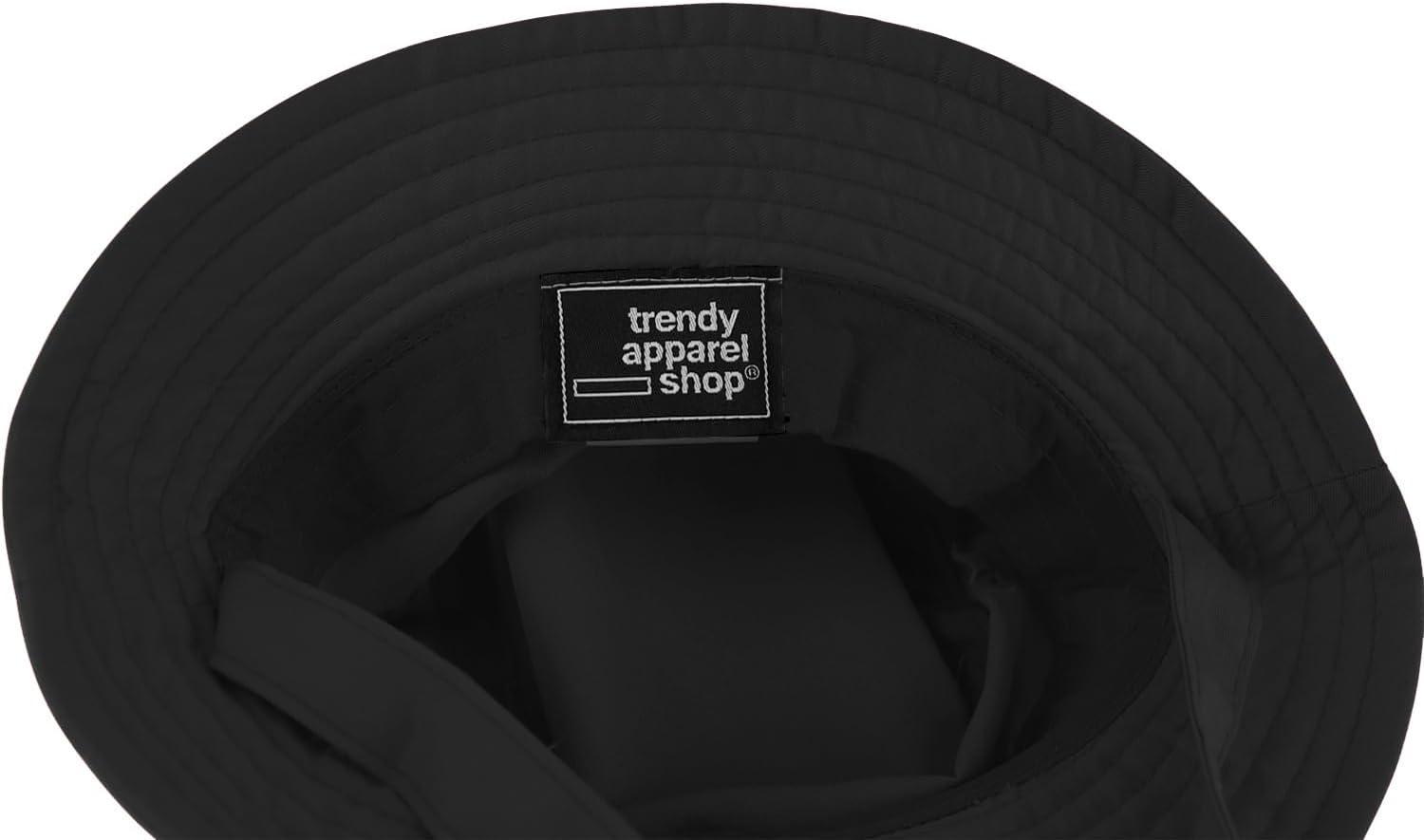 imageTrendy Apparel Shop Rainbow Embroidered Patch Infant Lightweight Bucket Hat with Chin StrapBlack