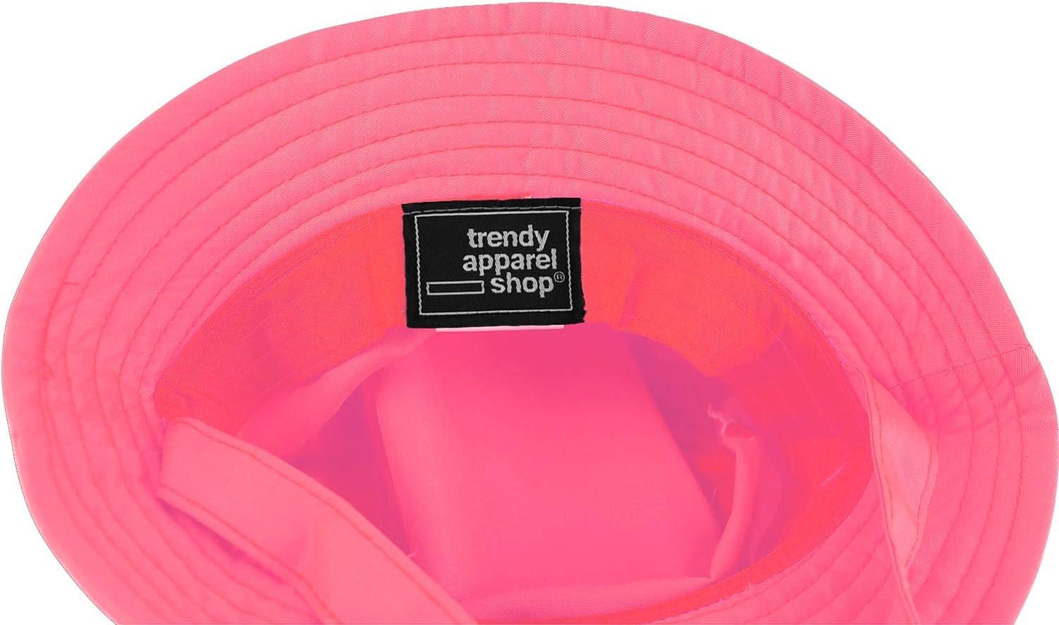 imageTrendy Apparel Shop Rainbow Embroidered Patch Infant Lightweight Bucket Hat with Chin StrapPink