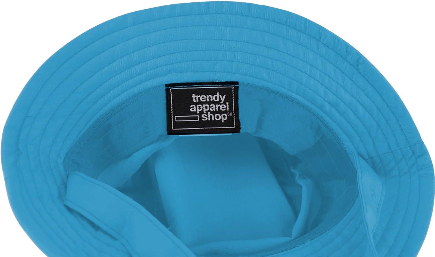 imageTrendy Apparel Shop Rainbow Embroidered Patch Infant Lightweight Bucket Hat with Chin StrapTeal