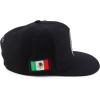 imageTrendy Apparel Shop Cities of Mexico Circular Logo Embroidered Flatbill Snapback Baseball CapGuanajuato Charcoal  Black