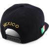 imageTrendy Apparel Shop Cities of Mexico Circular Logo Embroidered Flatbill Snapback Baseball CapGuanajuato Gold  Black