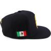 imageTrendy Apparel Shop Cities of Mexico Circular Logo Embroidered Flatbill Snapback Baseball CapGuanajuato Gold  Black