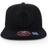 imageTrendy Apparel Shop Cities of Mexico Circular Logo Embroidered Flatbill Snapback Baseball CapJalisco Black  Black