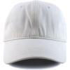 imageTrendy Apparel Shop Oversize XL Casual Plain 6 Panel Unstructured Cotton Dad HatWhite