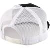 imageTrendy Apparel Shop Oversize XXL Plain 5 Panel Trucker Flat Bill Mesh Snapback CapBlack White