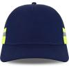 imageTrendy Apparel Shop Reflector HighVisibility Constructed Trucker CapNavy